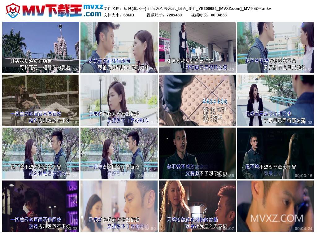 秋风(龚水平)-让我怎么去忘记_国语_流行_YE300684